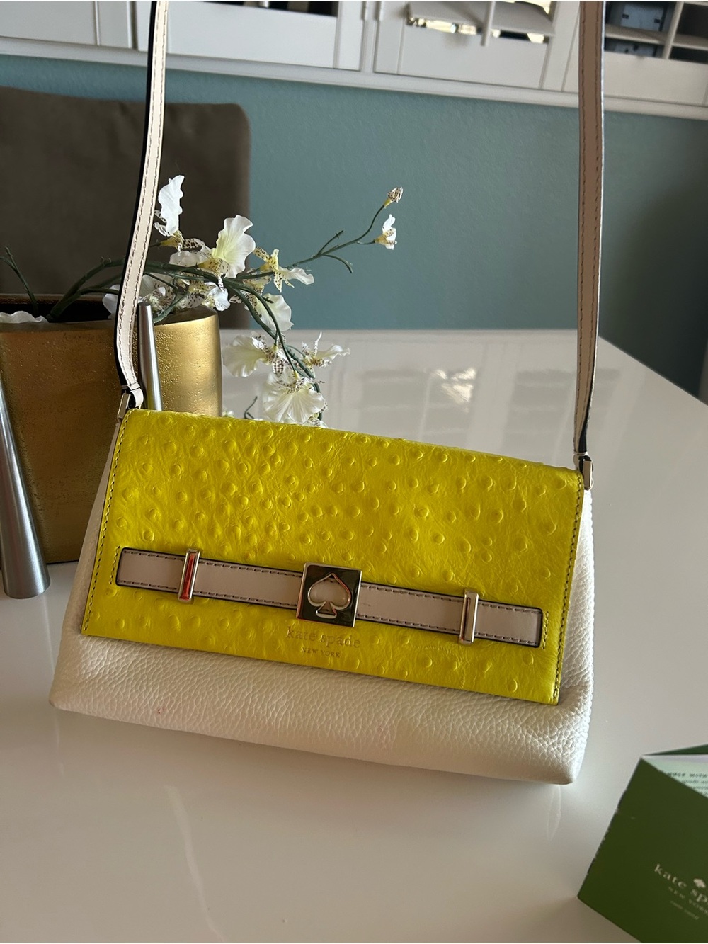 Kate Spade Ostrich-Embossed leather Bag